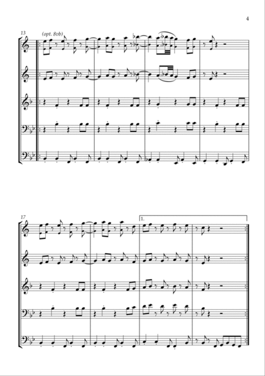 Material Girl Brass Quartet scores gallery preview page 5