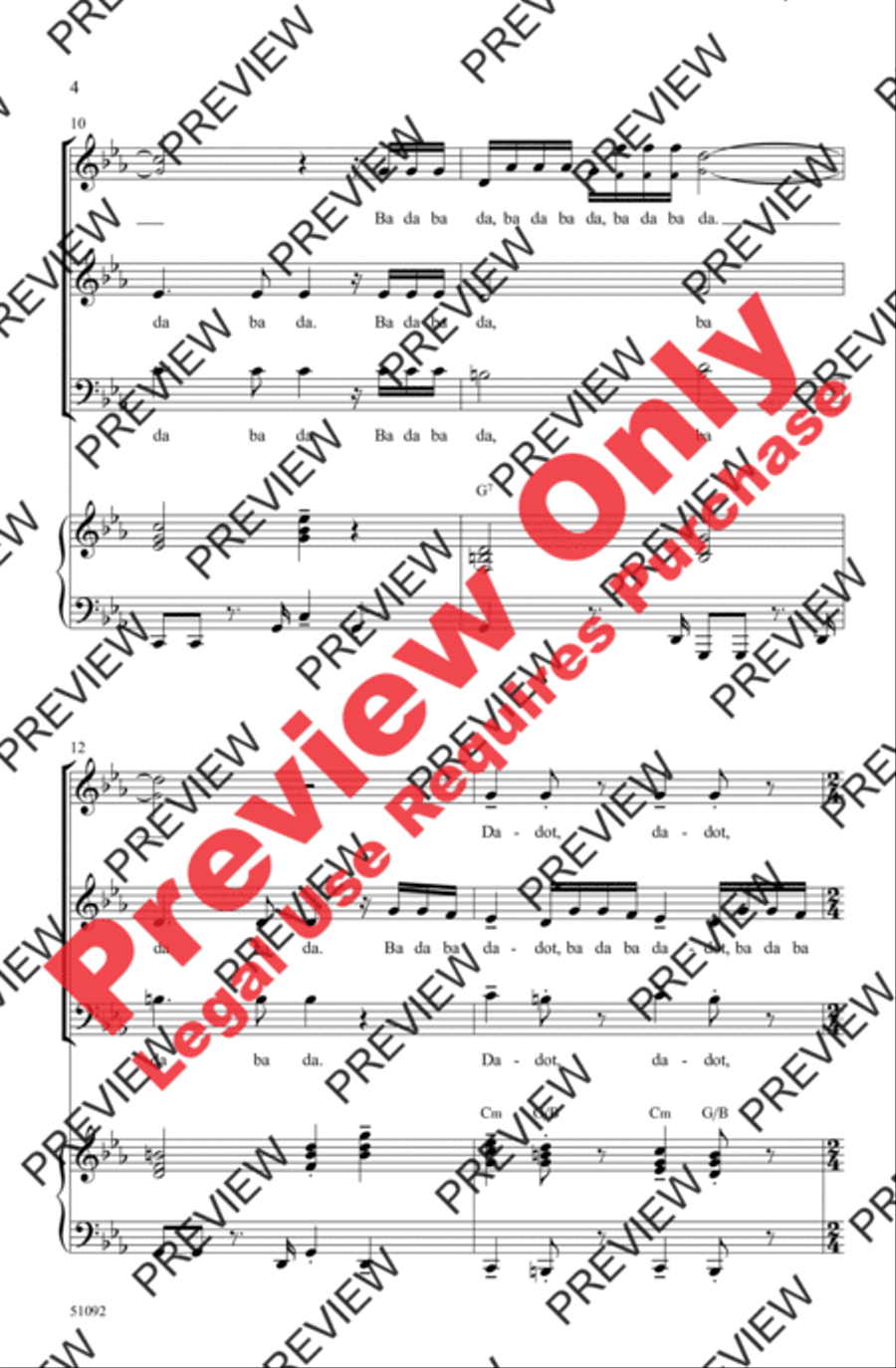 Beethoven's Fifth 3-Part scores gallery preview page 4