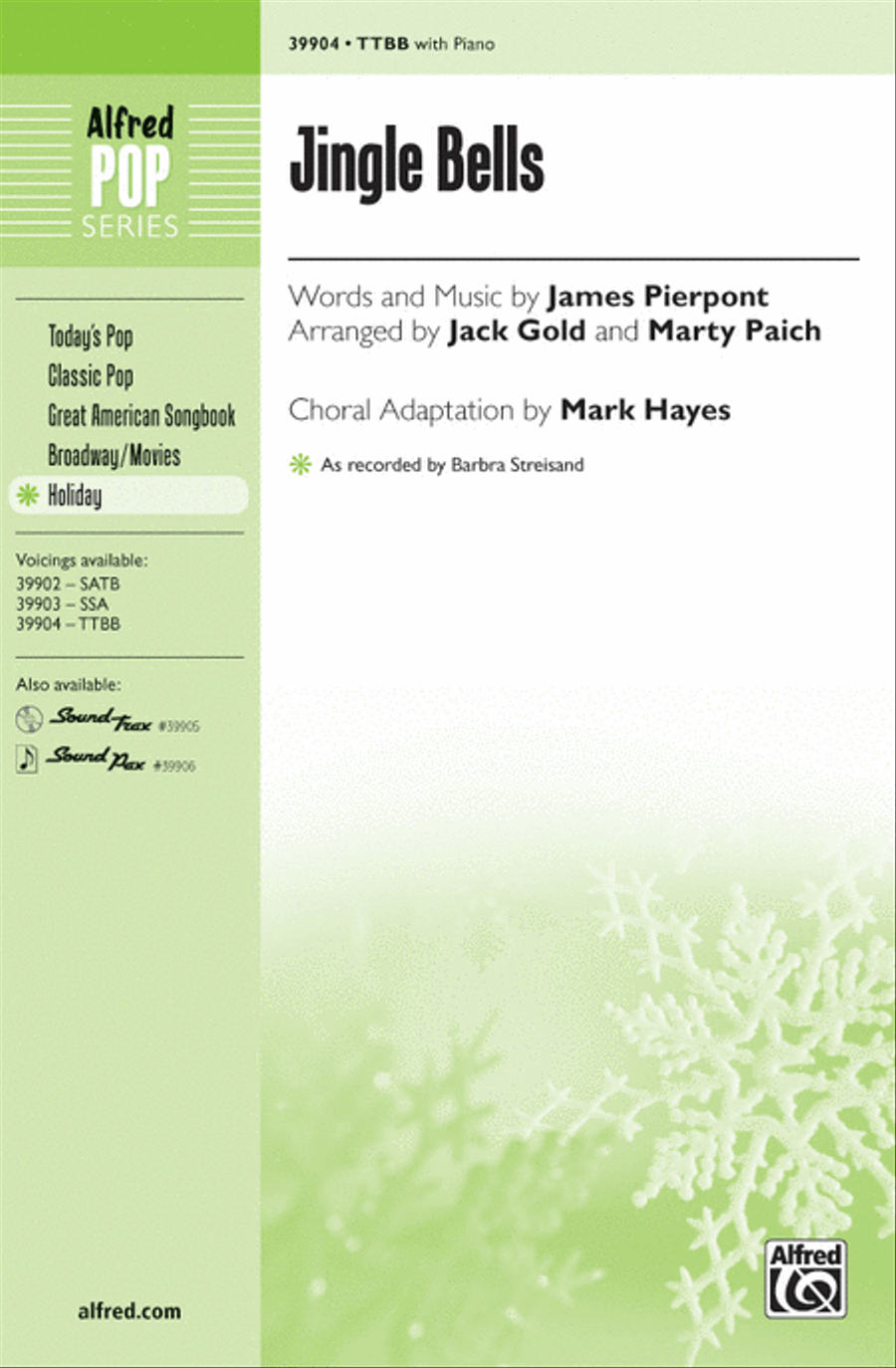 Jingle Bells Jingle Bells Men's Choir scores gallery preview page 1