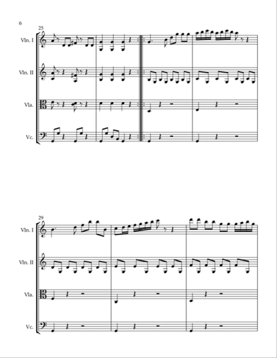 Spiritoso String Quartet scores gallery preview page 6