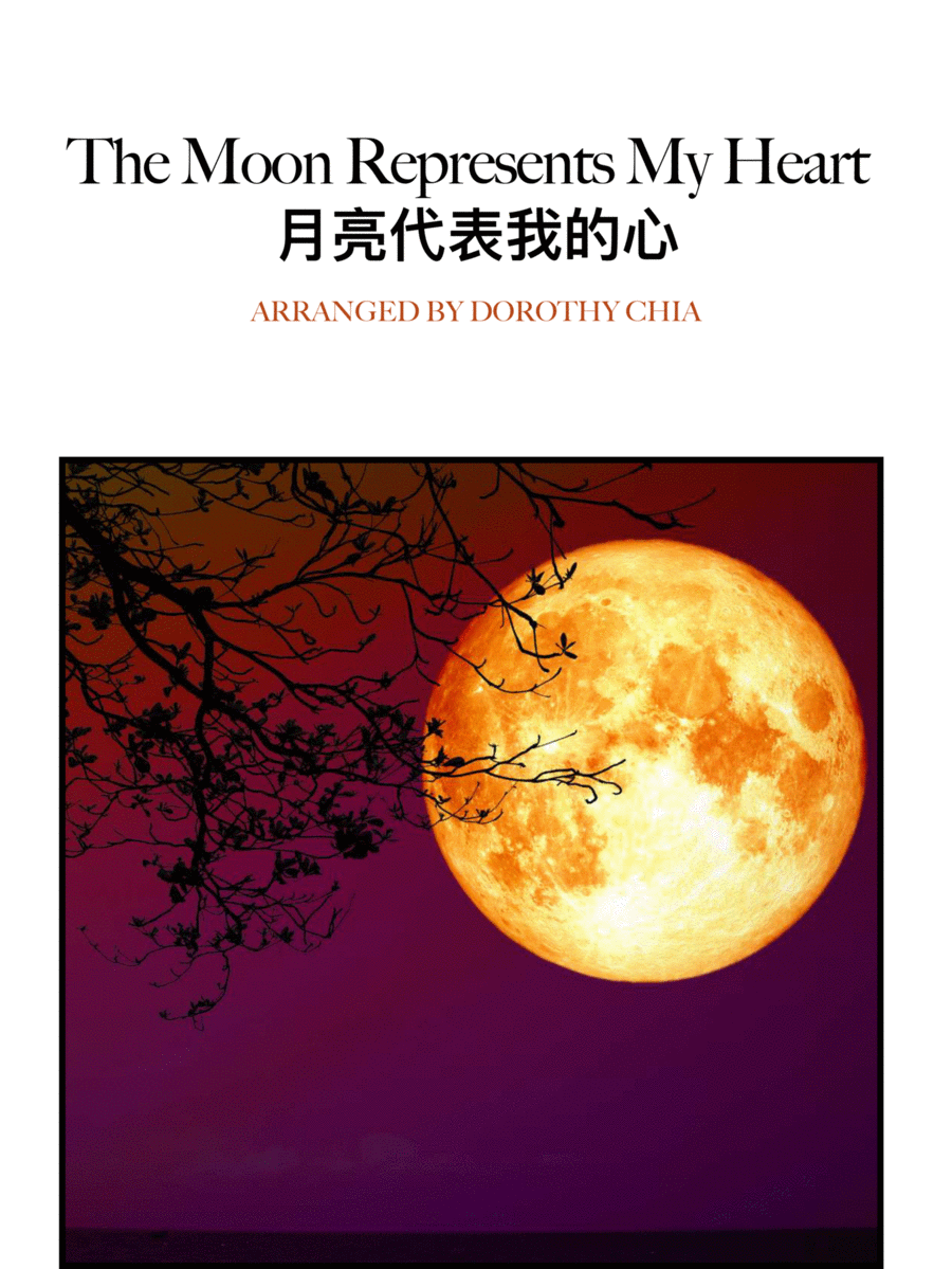 The Moon Represents My Heart Piano Solo scores gallery preview page 1