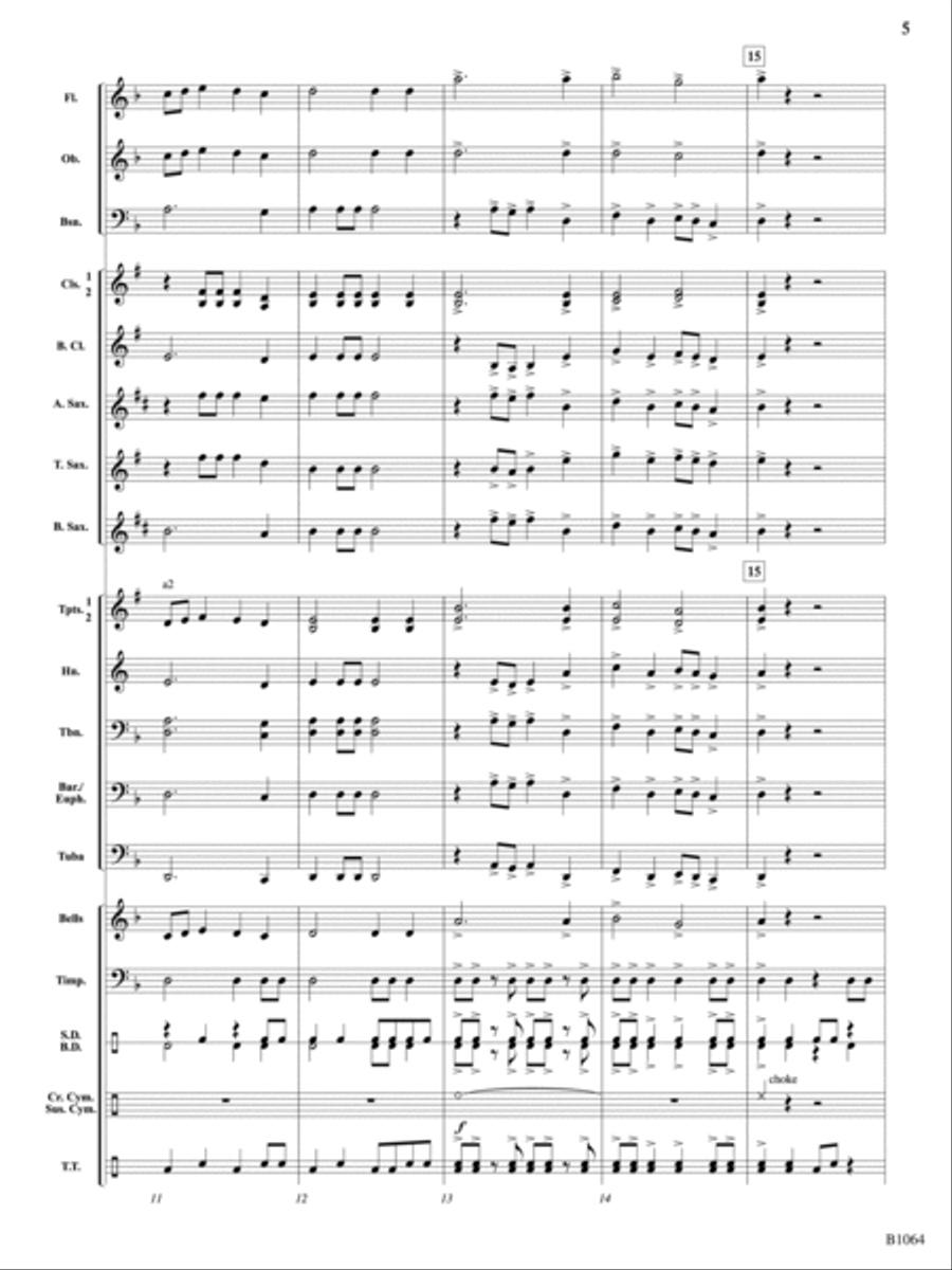 African Journey: Score African Journey: Score Concert Band scores gallery preview page 5