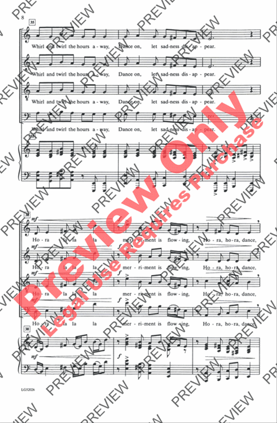 Zum Gali 4-Part scores gallery preview page 8