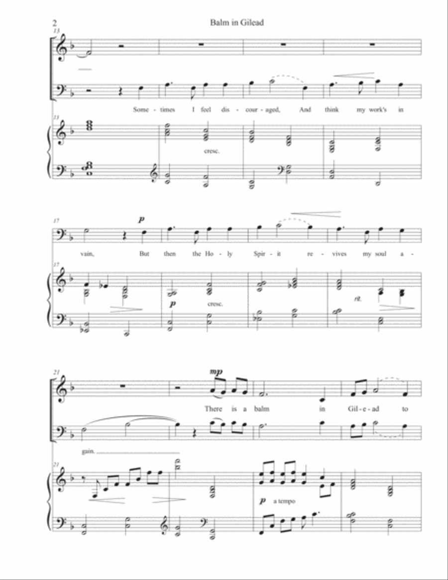 Balm in Gilead Balm in Gilead 4-Part scores gallery preview page 2