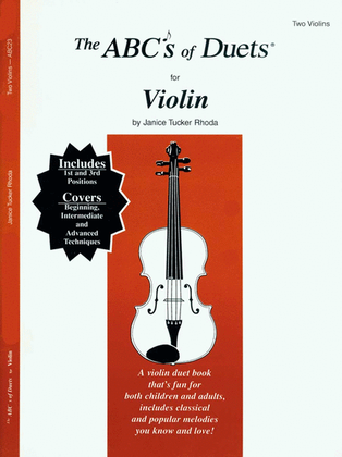 Book cover for ABC's Of Duets For 2 Violins #1