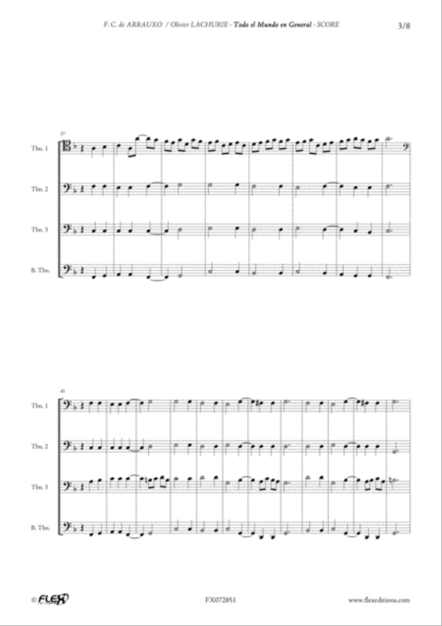 Todo el Mundo en General Todo el Mundo en General Trombone scores gallery preview page 4