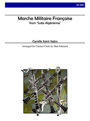 Book cover for Marche Militaire Francaise for Clarinet Choir