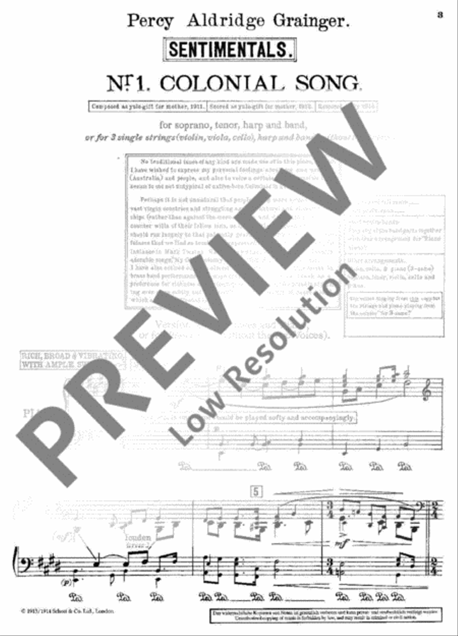 Colonial Song Voice Solo scores gallery preview page 4