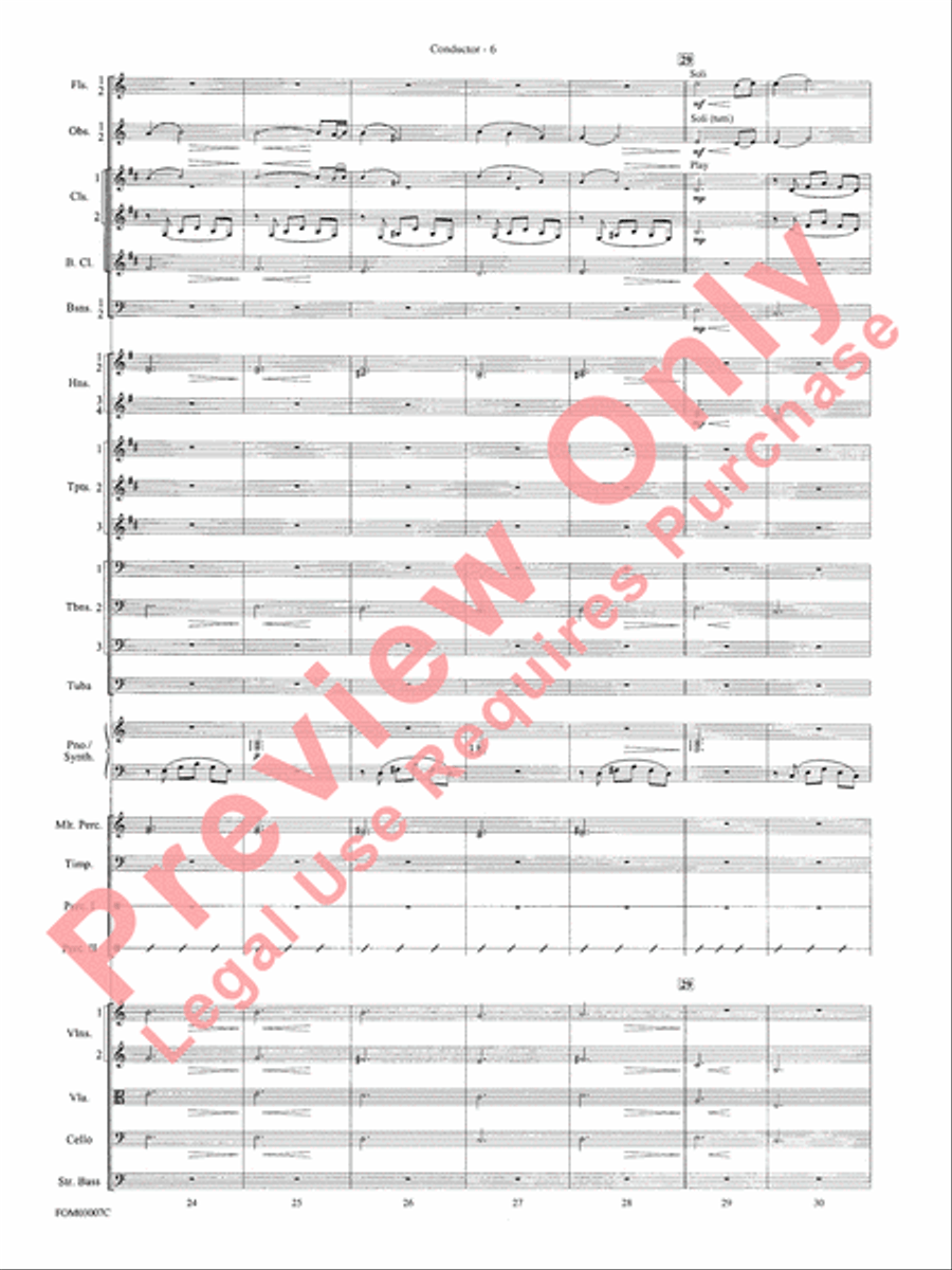 Symphonic Suite from Lord of the Rings: The Two Towers - Conductor Score