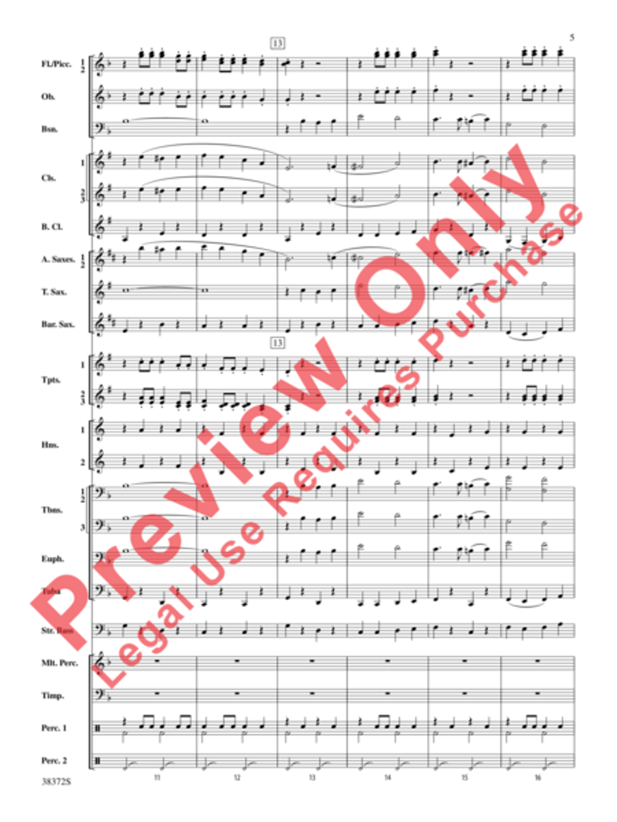 Con Brio Concert Band scores gallery preview page 6