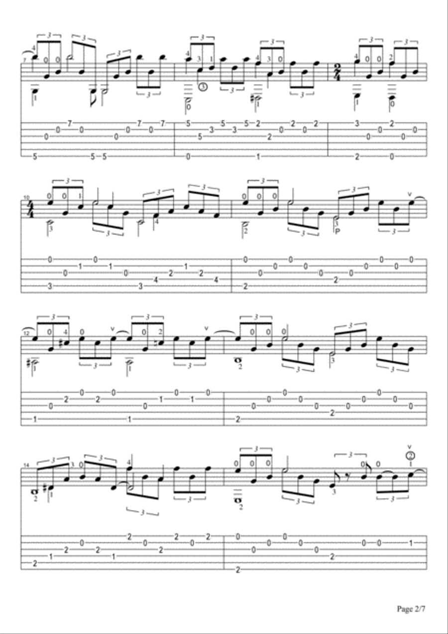 Cavatina Cavatina Electric Guitar scores gallery preview page 2