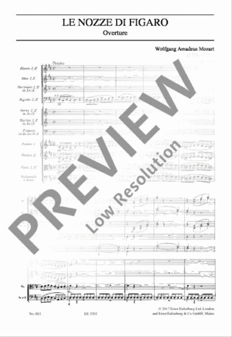 The Marriage of Figaro Orchestra scores gallery preview page 8