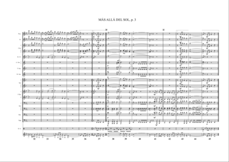 Más Allá del Sol Más Allá del Sol Marching Band scores gallery preview page 5