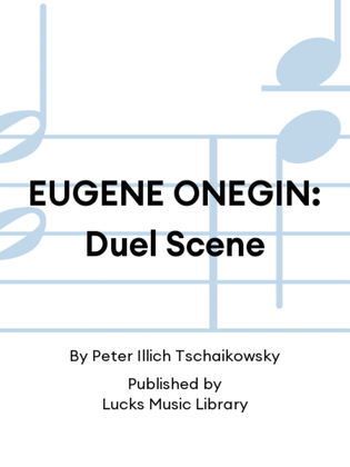 Book cover for EUGENE ONEGIN: Duel Scene
