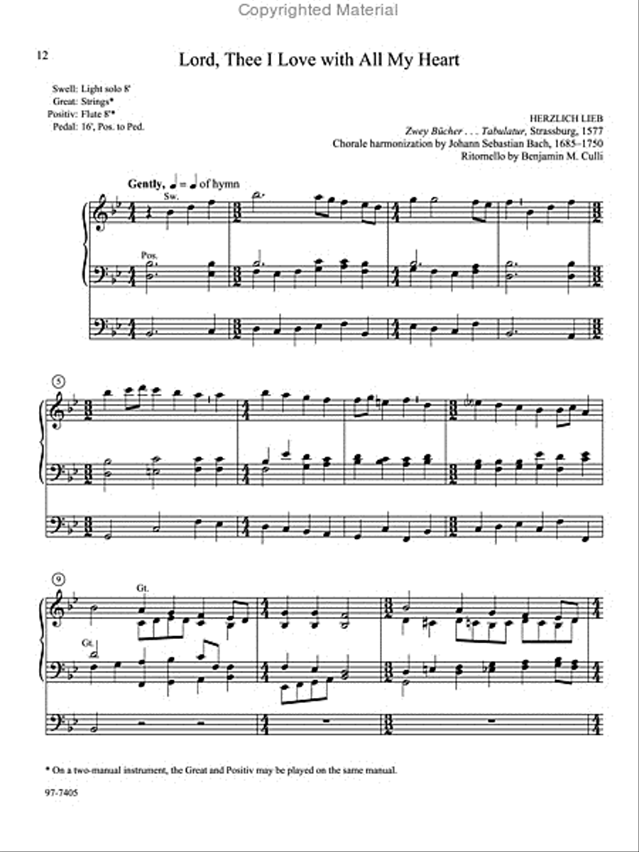 Lavish Grace: Five Hymn Preludes for Organ Organ Solo scores gallery preview page 4