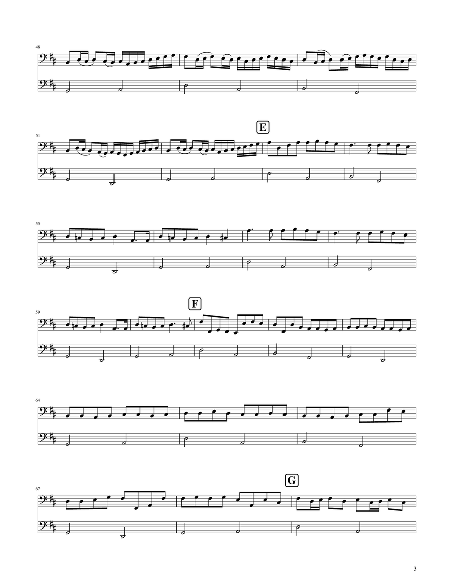 Canon in D - Cello Duet String Duet scores gallery preview page 3