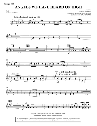 Angels We Have Heard On High (from Carols For Choir And Congregation) - Bb Trumpet 2,3