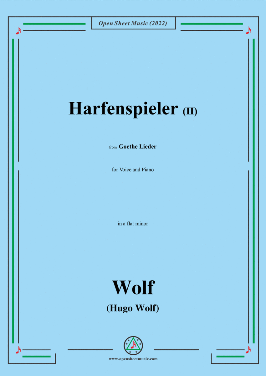 Wolf-Harfenspieler II,in a flat minor,IHW10 No.2 image number null