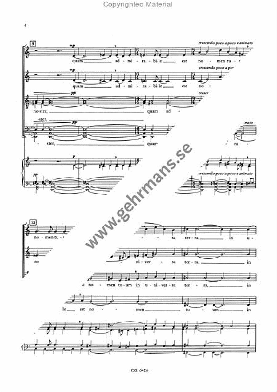 Psalmus 8 4-Part scores gallery preview page 3