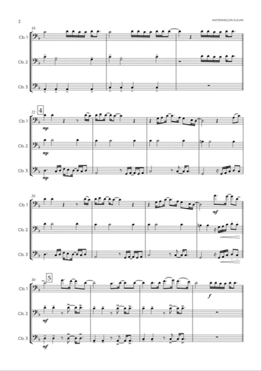 Watermelon Sugar String Trio scores gallery preview page 3