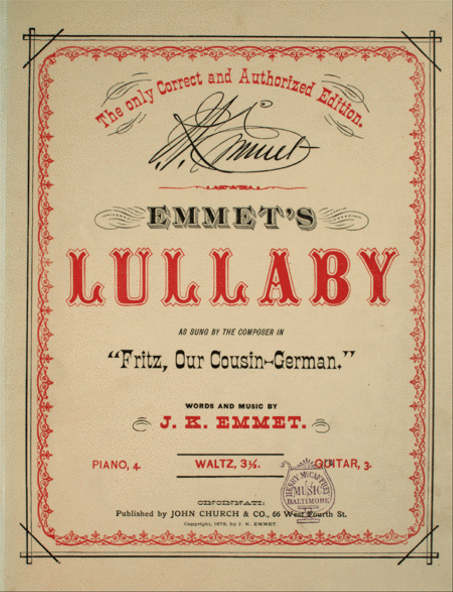 Emmet's Lullaby Voice scores gallery preview page 1