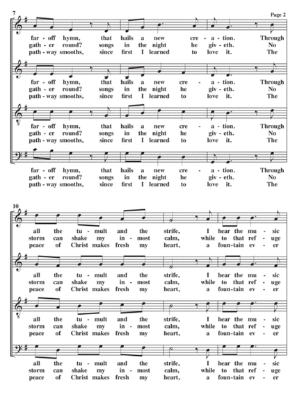 How Can I Keep From Singing A Cappella SATB [original lyrics] image number null