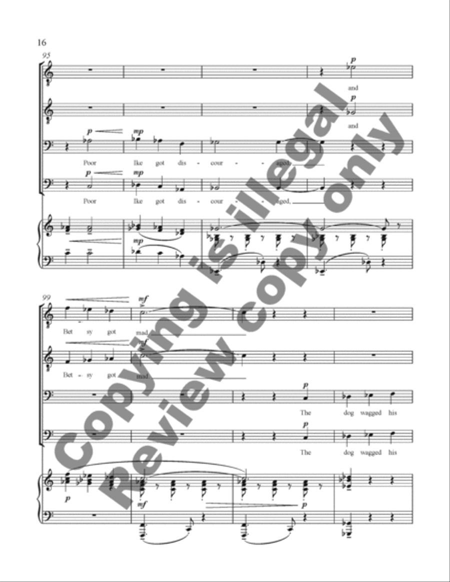 Sweet Betsy Sweet Betsy TTBB scores gallery preview page 35