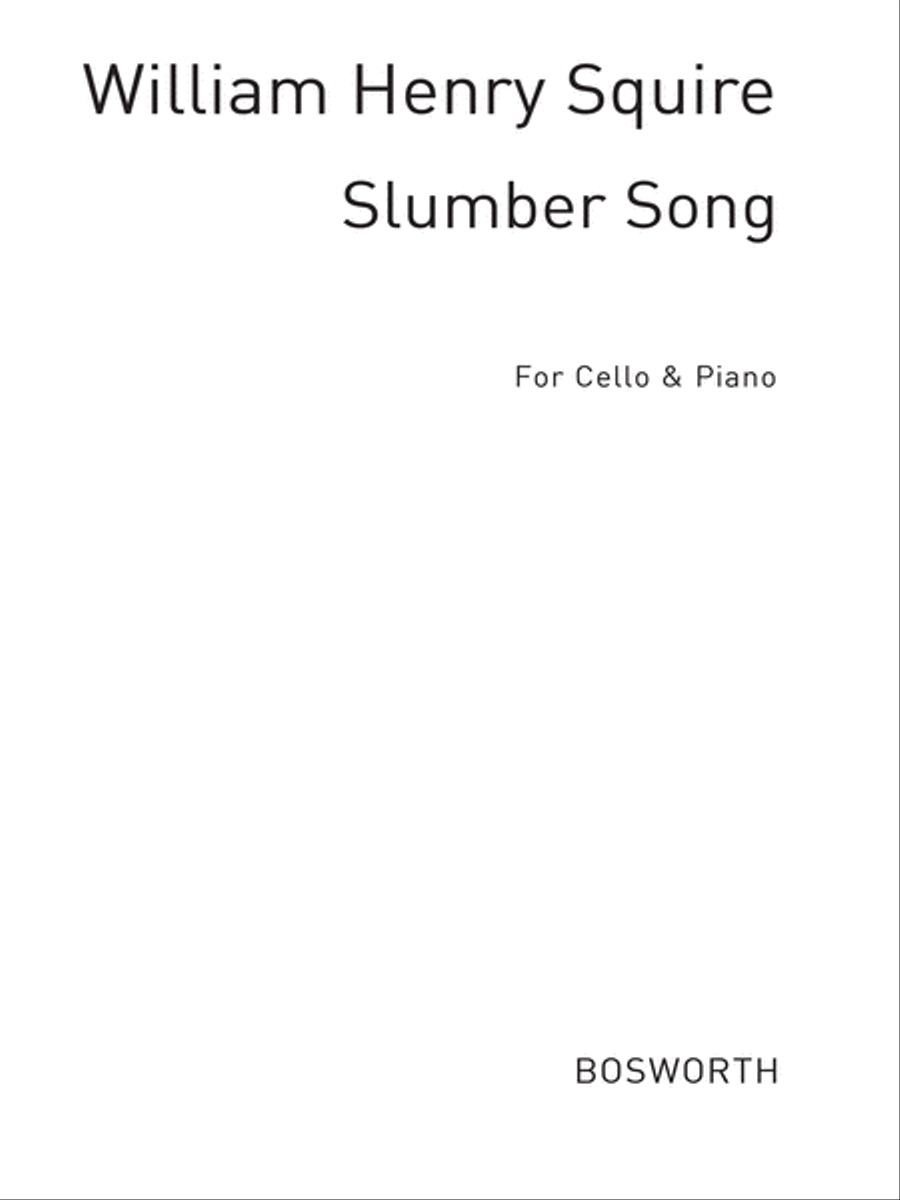 W. H. Squire: Slumber Song For Cello And Piano Piano Accompaniment scores gallery preview page 1