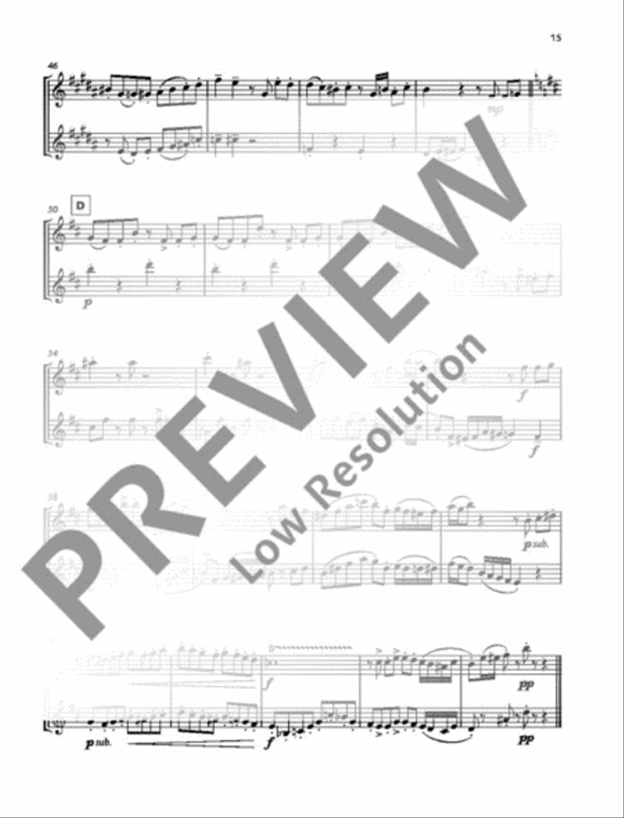 El choclo Saxophone Duet scores gallery preview page 4