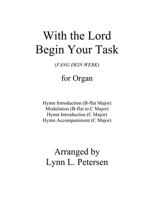 Book cover for With the Lord Begin Your Task