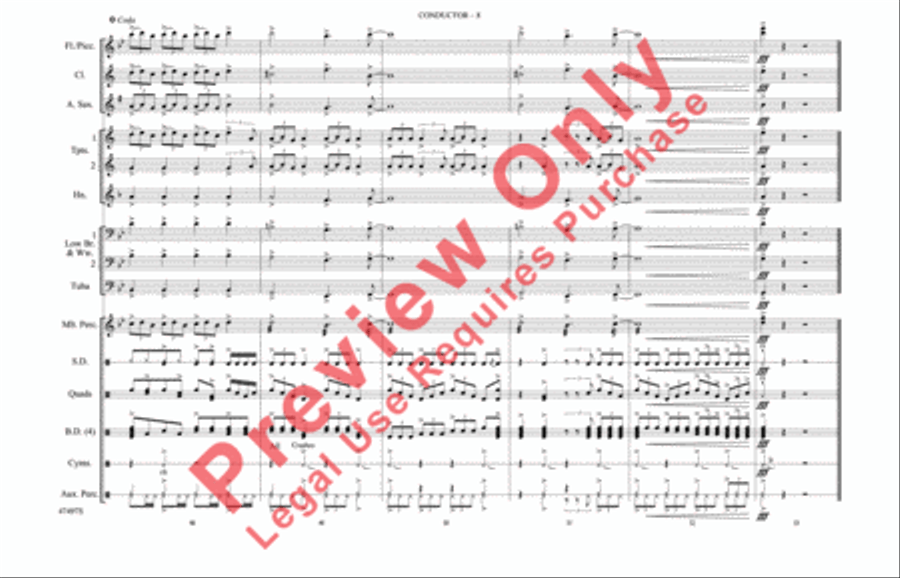 No Tears Left to Cry Marching Band scores gallery preview page 9