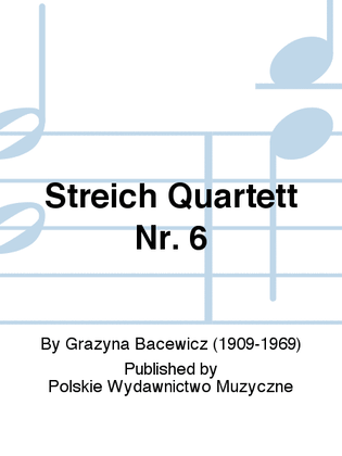 Book cover for Streich Quartett Nr. 6