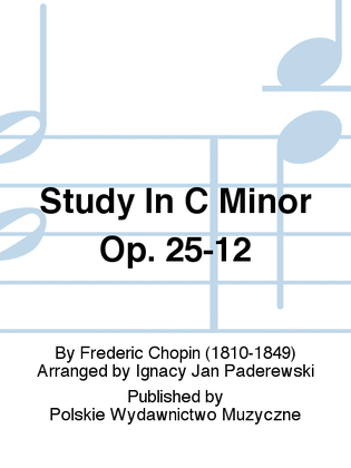 Study In C Minor Op. 25-12