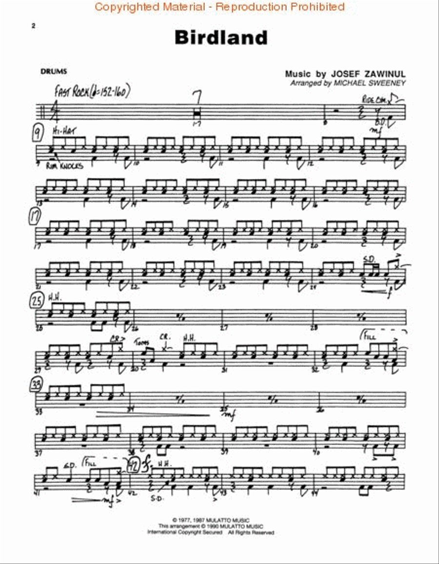 Easy Jazz Classics – Drums Jazz Ensemble scores gallery preview page 2