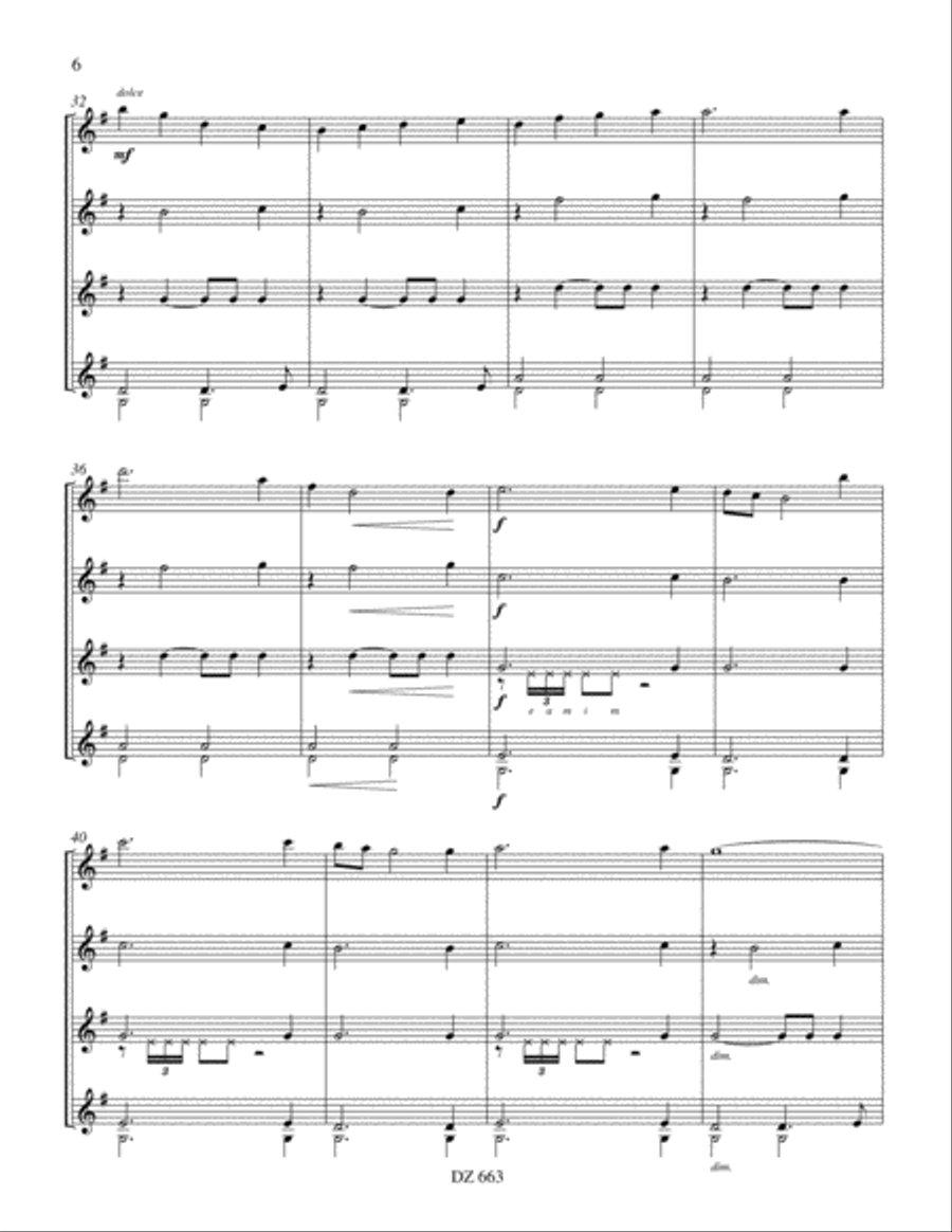 Festival - Flower Power Suite Guitar Ensemble scores gallery preview page 6