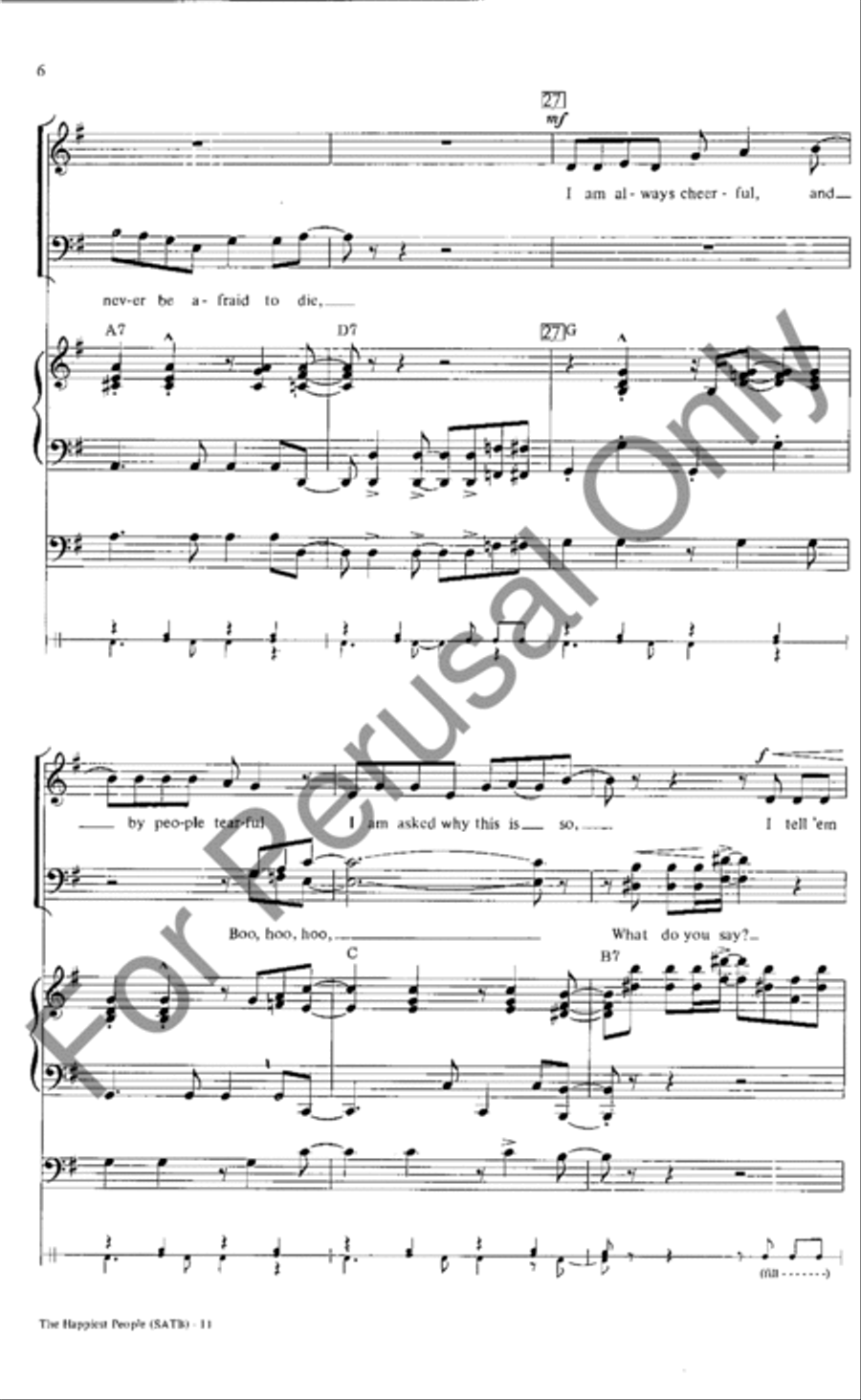 The Happiest People The Happiest People 4-Part scores gallery preview page 6