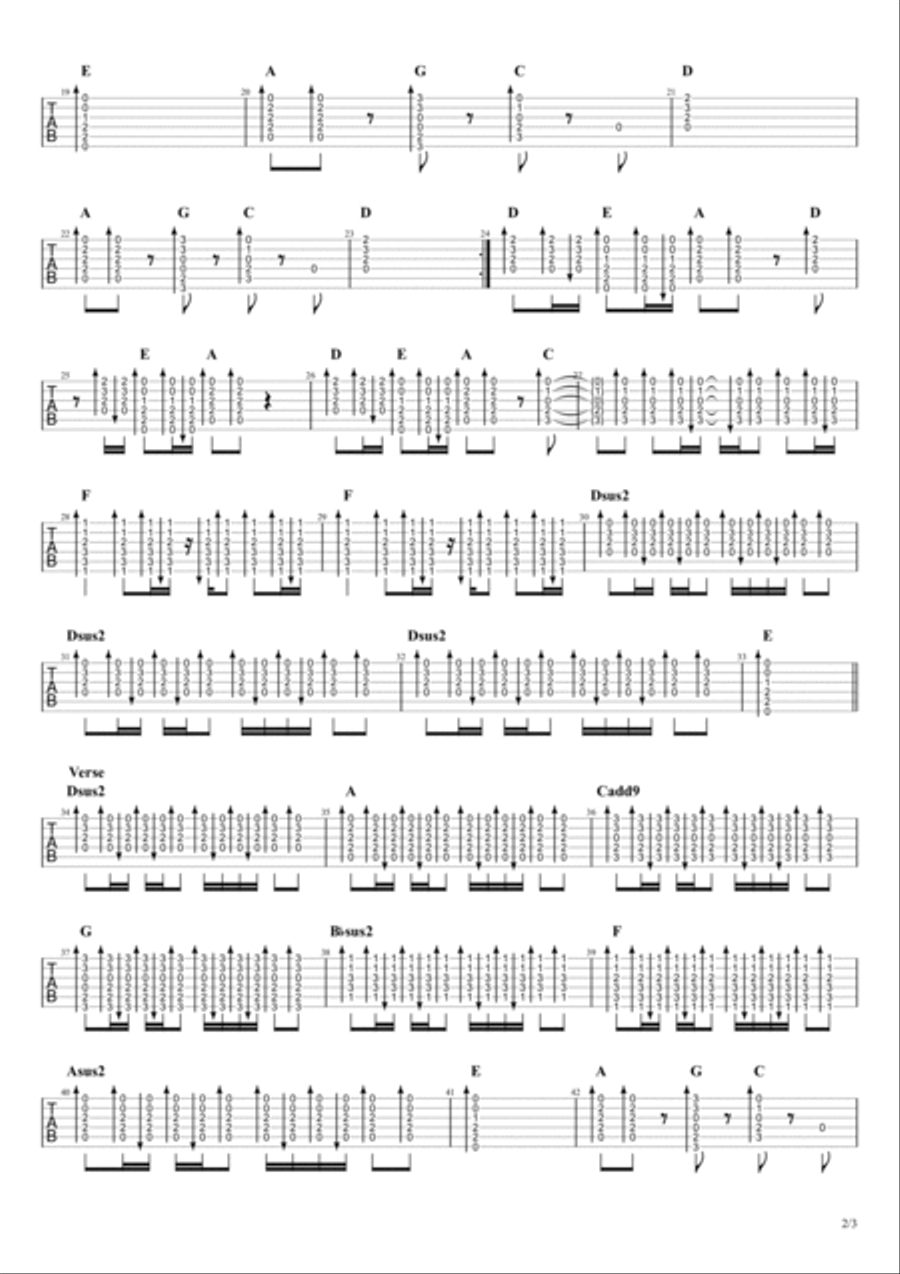 Pinball Wizard Pinball Wizard Guitar Tablature scores gallery preview page 2