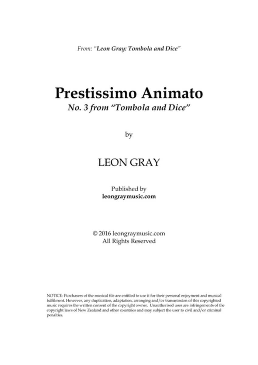 Prestissimo Animato, Tombola and Dice (No. 3), Leon Gray image number null