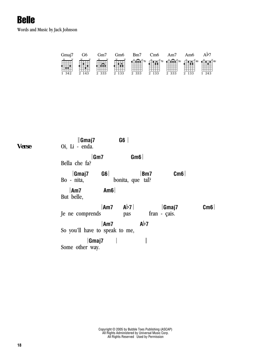 Belle Acoustic Guitar scores gallery preview page 1