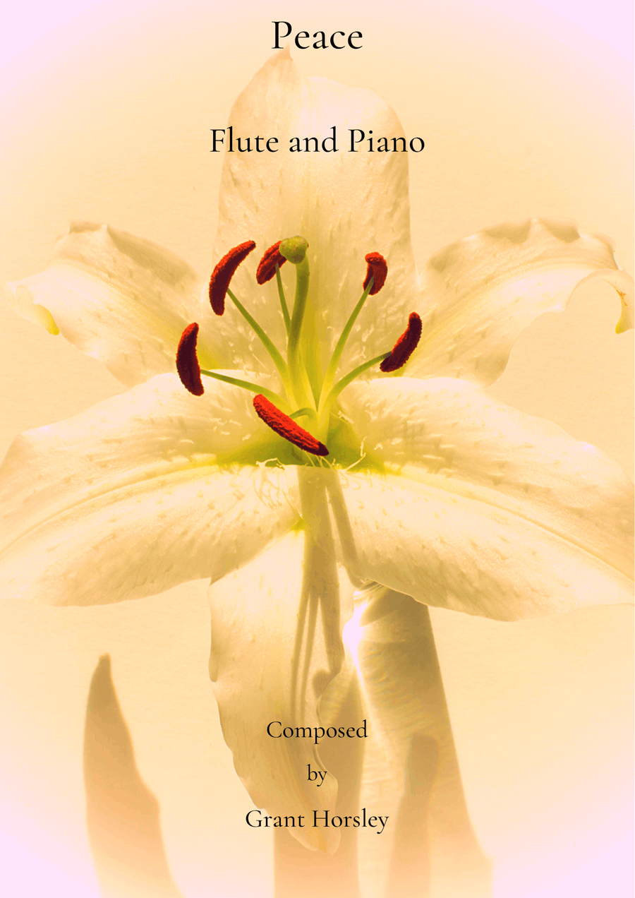 Peace for Flute and Piano Flute Solo scores gallery preview page 1