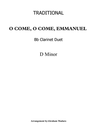 O Come, O Come, Emmanuel Bb Clarinet Duet-Score and Parts