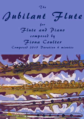 Book cover for The Jubilant Flute: for Flute and Piano