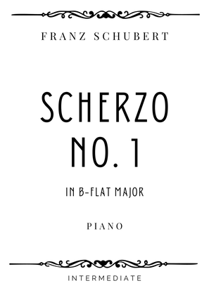 Book cover for Schubert - Scherzo No. 1 in B Flat Major - Intermediate