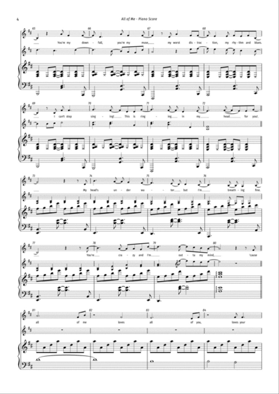 All Of Me Voice scores gallery preview page 4