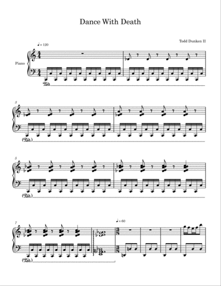 Dance With Death Small Ensemble scores gallery preview page 1