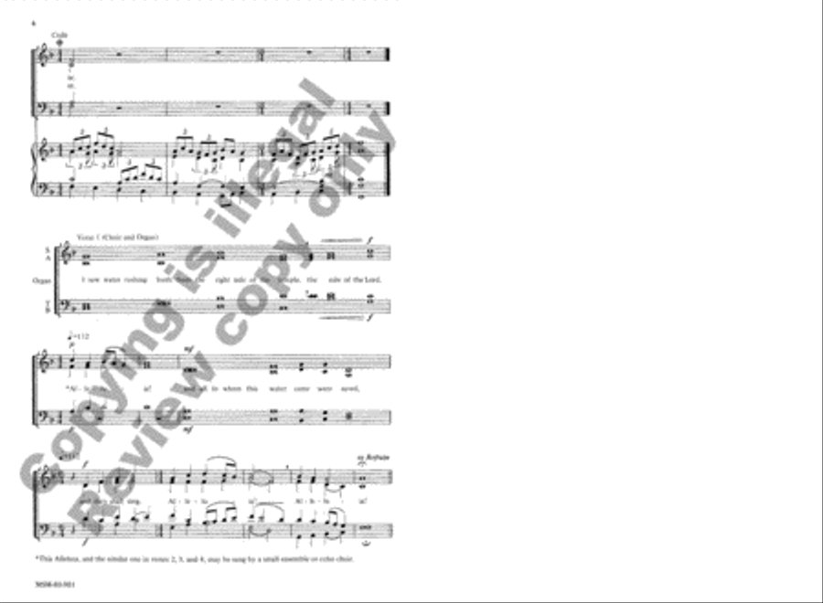 Music for the Rite of Sprinkling 4-Part scores gallery preview page 3