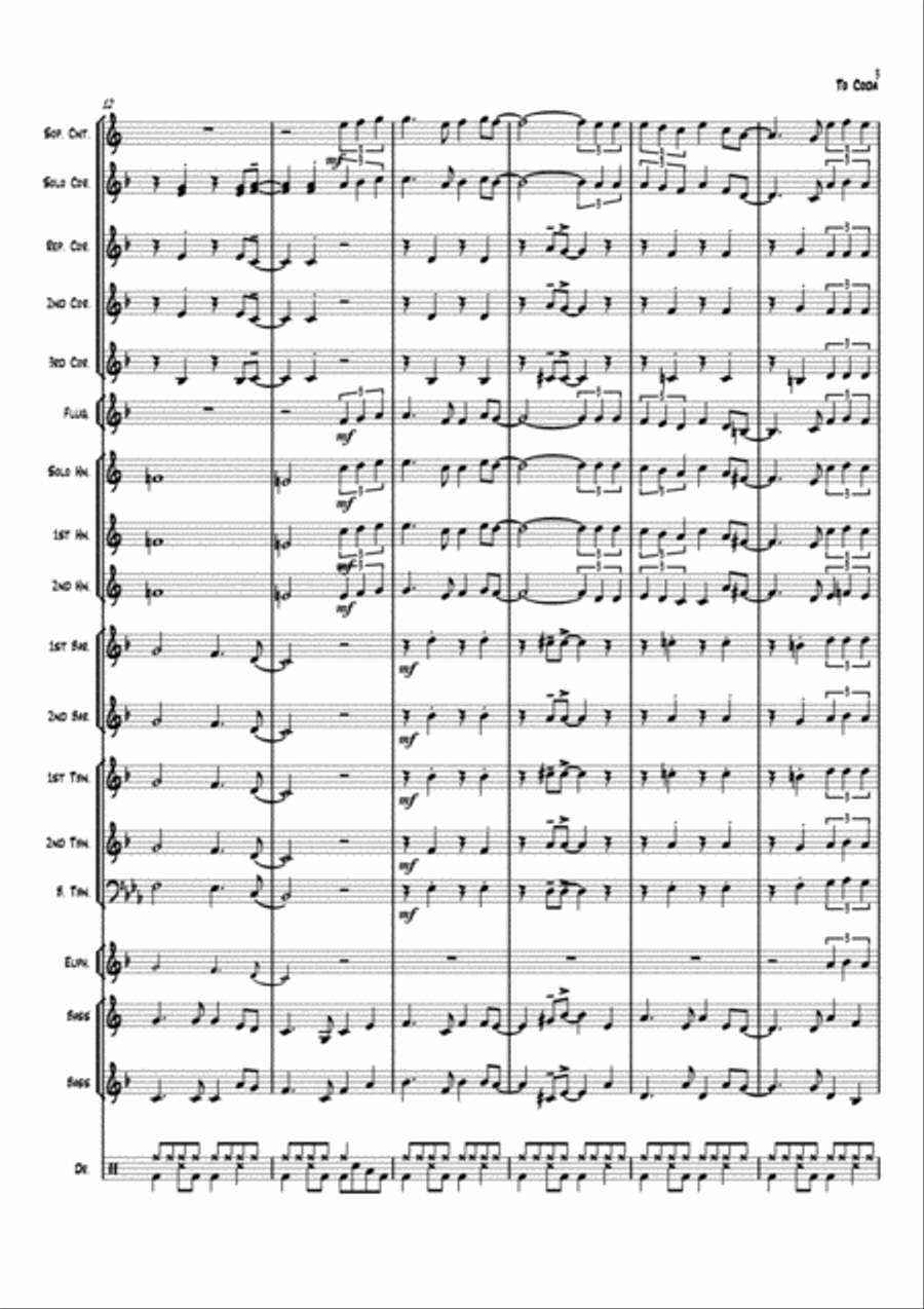 Isn't She Lovely Isn't She Lovely Brass Band scores gallery preview page 3