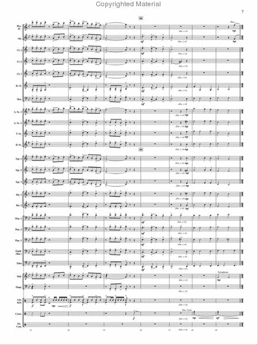 Ouverture Internationale Concert Band scores gallery preview page 8