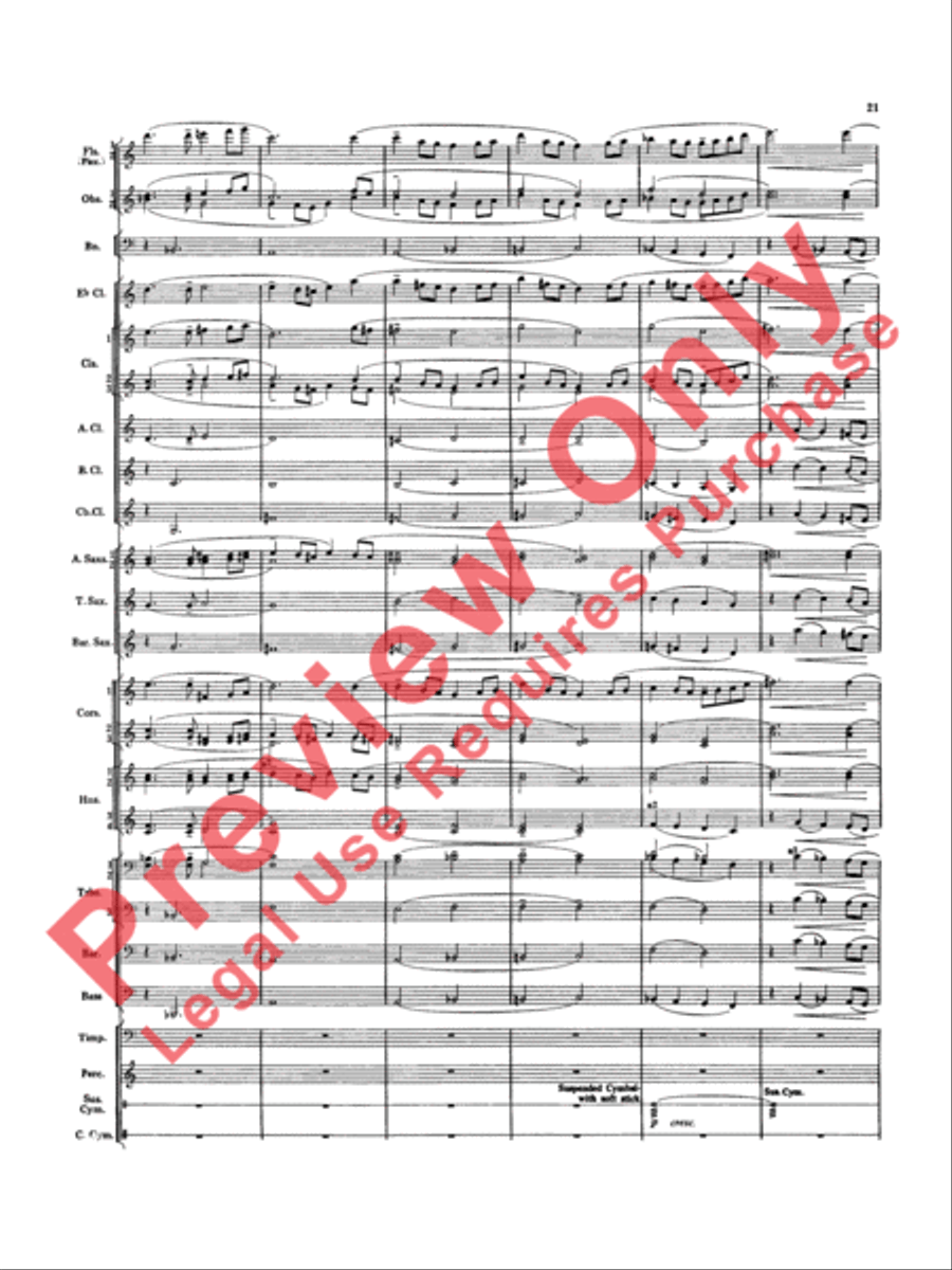 Overture Jubiloso Concert Band scores gallery preview page 24