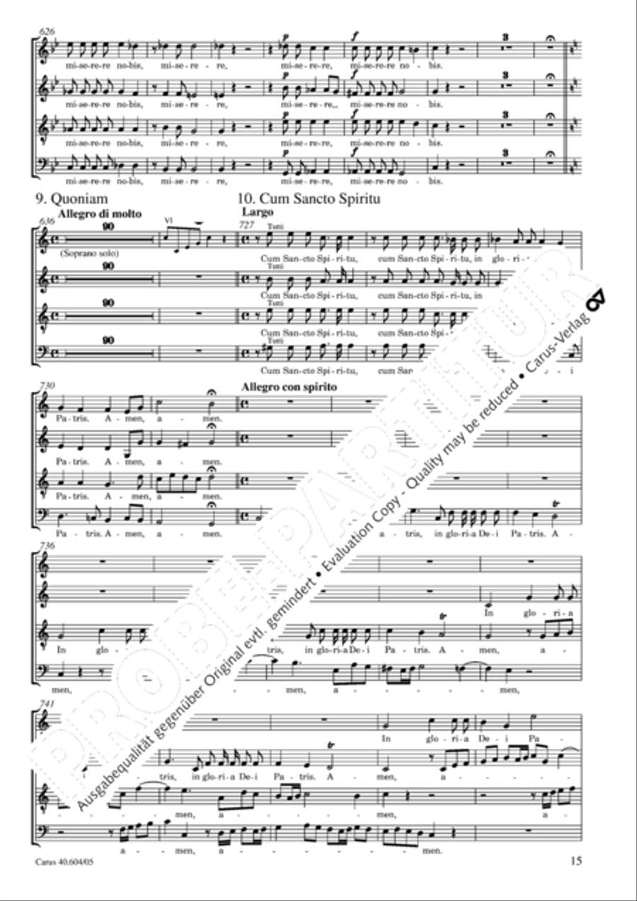 Grosse Mariazeller Messe in C 4-Part scores gallery preview page 16